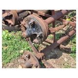 Lot of (2) Straight Axle, Leaf Springs with (2) Tires