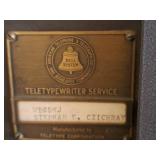 Vintage Teletype Corp Bell System Teletypewriter System with Cart