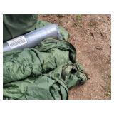 Military Sleep System - Sleeping Bag, Self-Inflating Sleeping Mat, Duffel Bag