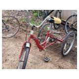 Torker 19" Tricycle 17" Red Frame