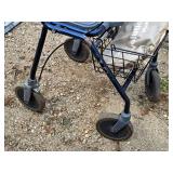 Dolomite 4-wheel Seat/Walker with Brakes and Basket