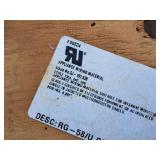 Lot of (1 Spool) 58/U Coax 20SOL BC ROHS Appliance Wire (New)