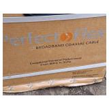 Lot of (1 Box) Perfect Path Co Perfect Flex Cable Series 6CU Quad Broadband Coaxial Cable RG6Q-BC-BK-1000