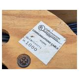 Lot of (4 Partial Spools) Coaxial Communication Cable