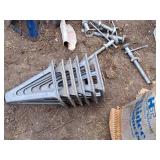 Lot of (6) Tiidee Products/Hollander Industries 10" Jack Stands