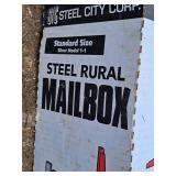 Steel City Corp Steel Standard Size Rural Mailbox 1/1/2023 (in box)