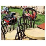Lot of (6) Metal Dining Chairs