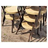 Lot of (6) Metal Dining Chairs