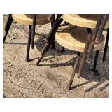 Lot of (6) Metal Dining Chairs