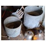 Lot of (2) Metal Mop Buckets