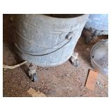 Lot of (2) Metal Mop Buckets