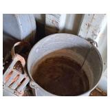 Lot of (2) Metal Mop Buckets