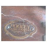 Vintage Pooley Radio Cabinet
