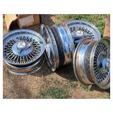 Lot of (4) Roadster Wheel 16" Chrome Rims