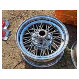 Lot of (3) 15" Chrome 4-lug Rims