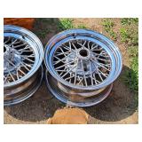 Lot of (3) 15" Chrome 4-lug Rims