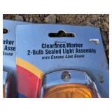 Lot of (6) Road Pro Clearance/Marker 2-bulb Sealed Light Assembly (New)