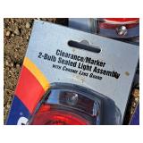 Lot of (4) Road Pro Clearance/Marker 2-bulb Sealed Light Assembly (New)
