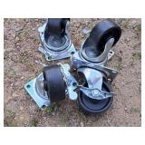 Lot of (4) 2-3/4" Caster Wheels (New)