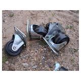 Lot of (4) 3" Caster Wheels (New)