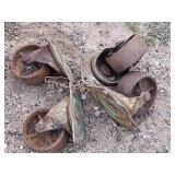 Lot of (4) 3" Caster Wheels