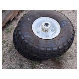 Lot of (2) 4-1/2" 4.10/3.50-4 Utility Wheel on Rim