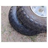 Lot of (2) 4-1/2" 4.10/3.50-4 Utility Wheel on Rim