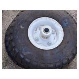 Lot of (2) 4-1/2" 4.10/3.50-4 Utility Wheel on Rim