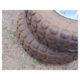 Lot of (2) 4-1/2" 4.10/3.50-4 Utility Wheel on Rim