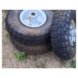 Lot of (3) 4-1/2" 4.10/3.50-4 Utility Wheel on Rim