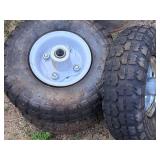 Lot of (3) 4-1/2" 4.10/3.50-4 Utility Wheel on Rim
