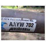 80" Single Axle Log Trailer