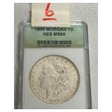 1890 Morgan Silver Dollar
