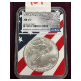 1995 Silver Eagle Dollar Coin -- MS69
