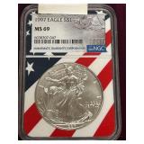 1997 Silver Eagle Dollar Coin -- MS69