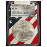 2002 Silver Eagle Dollar Coin -- MS69