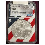 2004 Silver Eagle Dollar Coin -- MS69