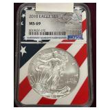2010 Silver Eagle Dollar Coin -- MS69
