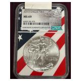 2013 Silver Eagle Dollar Coin -- MS69