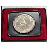1975 Canadian Silver Dollar With Display