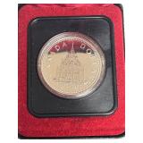 1976 Canadian Silver Dollar With Display