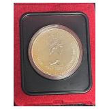 1977 Canadian Silver Dollar With Display