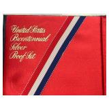 U.S. Mint 3-Coin Bicentennial Silver Proof Set With Display