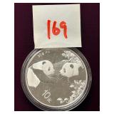 2023 Chinese Panda 1-Troy Ounce .999 Fine Silver