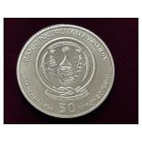 2023 African Ounce 1-Troy Ounce Alligator .999 Fine Silver