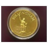 U.S. Conference Of Meyers Gold-Over-Silver Commemorative Coin -- Birmingham