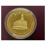U.S. Conference Of Meyers Gold-Over-Silver Commemorative Coin -- Boston