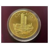 U.S. Conference Of Meyers Gold-Over-Silver Commemorative Coin -- Chicago