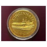 U.S. Conference Of Meyers Gold-Over-Silver Commemorative Coin -- Cincinnati