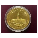 U.S. Conference Of Meyers Gold-Over-Silver Commemorative Coin -- Cleveland